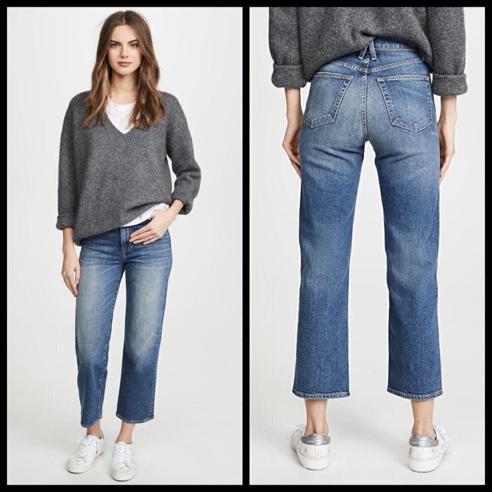 💕SLVRLAKE💕 London Crop Jeans ~ Campfire Blues 23 NWT